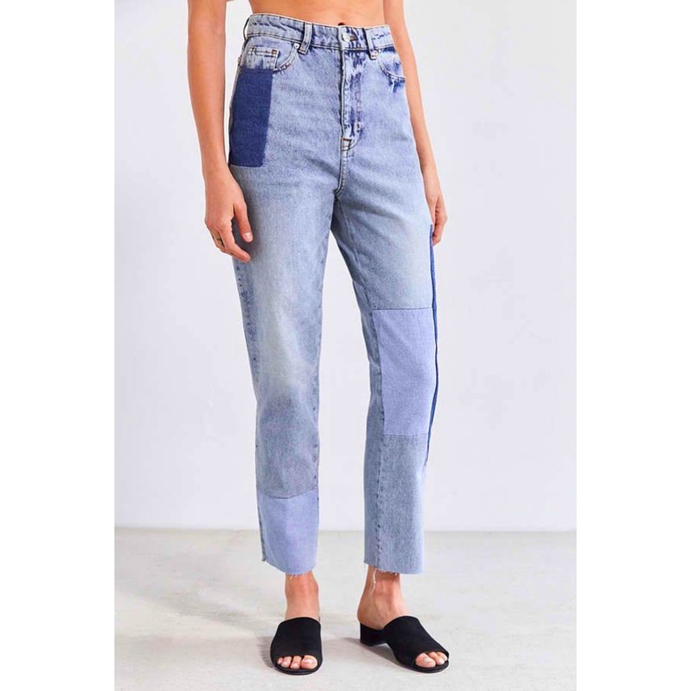 BDG patchwork mom jean